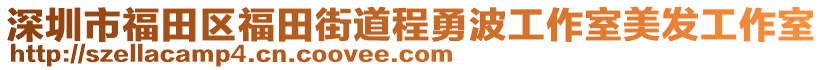 深圳市福田區(qū)福田街道程勇波工作室美發(fā)工作室