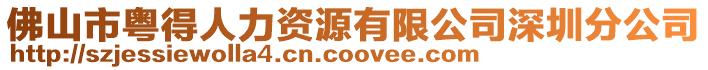 佛山市粵得人力資源有限公司深圳分公司