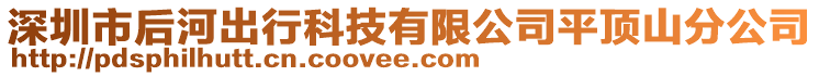 深圳市后河出行科技有限公司平頂山分公司