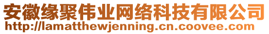 安徽緣聚偉業網絡科技有限公司