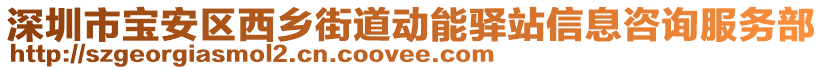 深圳市寶安區(qū)西鄉(xiāng)街道動(dòng)能驛站信息咨詢服務(wù)部