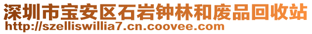 深圳市寶安區(qū)石巖鐘林和廢品回收站