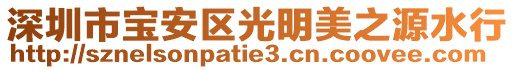 深圳市寶安區(qū)光明美之源水行