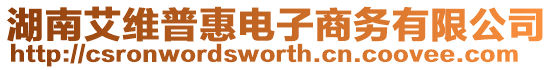 湖南艾維普惠電子商務(wù)有限公司