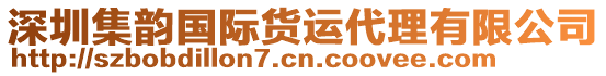 深圳集韻國(guó)際貨運(yùn)代理有限公司