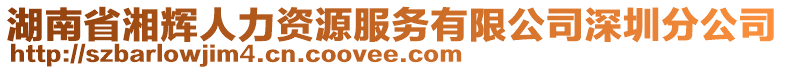 湖南省湘輝人力資源服務(wù)有限公司深圳分公司