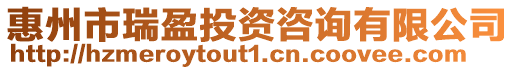 惠州市瑞盈投資咨詢有限公司
