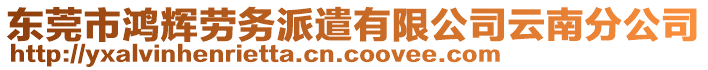 東莞市鴻輝勞務(wù)派遣有限公司云南分公司