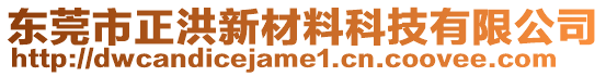 東莞市正洪新材料科技有限公司