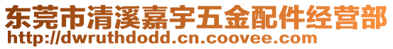 東莞市清溪嘉宇五金配件經營部