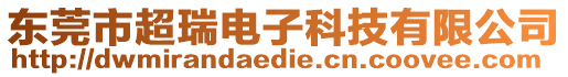 東莞市超瑞電子科技有限公司