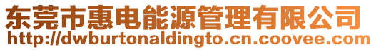 東莞市惠電能源管理有限公司
