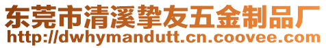 東莞市清溪摯友五金制品廠
