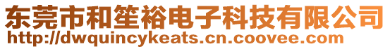 東莞市和笙裕電子科技有限公司