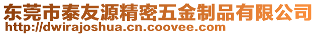 東莞市泰友源精密五金制品有限公司