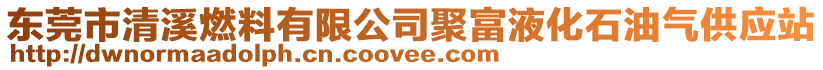 東莞市清溪燃料有限公司聚富液化石油氣供應站