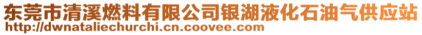 東莞市清溪燃料有限公司銀湖液化石油氣供應(yīng)站