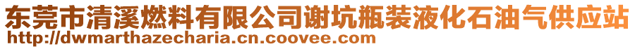 東莞市清溪燃料有限公司謝坑瓶裝液化石油氣供應(yīng)站