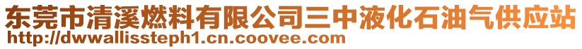 東莞市清溪燃料有限公司三中液化石油氣供應(yīng)站