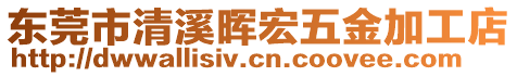 東莞市清溪暉宏五金加工店