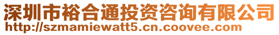 深圳市裕合通投資咨詢有限公司