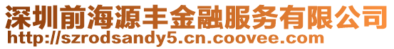 深圳前海源豐金融服務(wù)有限公司