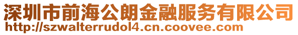 深圳市前海公朗金融服務有限公司