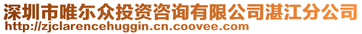 深圳市唯尓眾投資咨詢有限公司湛江分公司