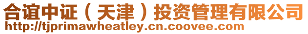 合誼中證(天津)投資管理有限公司