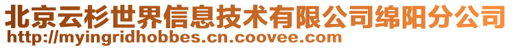 北京云杉世界信息技術有限公司綿陽分公司