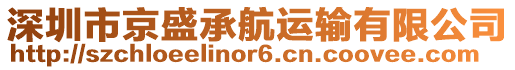 深圳市京盛承航運輸有限公司