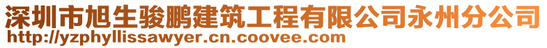 深圳市旭生駿鵬建筑工程有限公司永州分公司