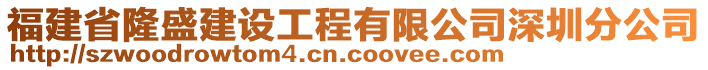 福建省隆盛建設工程有限公司深圳分公司