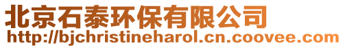 北京石泰環(huán)保有限公司