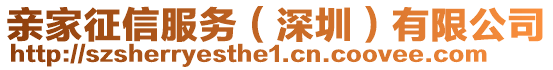 親家征信服務(深圳)有限公司