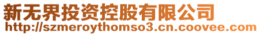 新無界投資控股有限公司