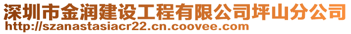 深圳市金潤建設(shè)工程有限公司坪山分公司