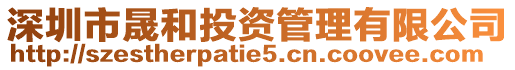 深圳市晟和投資管理有限公司