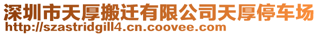 深圳市天厚搬遷有限公司天厚停車場