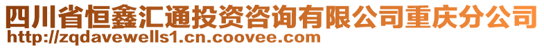 四川省恒鑫匯通投資咨詢有限公司重慶分公司