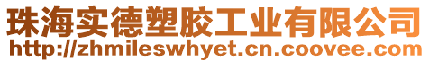 珠海實德塑膠工業有限公司