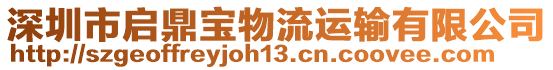 深圳市啟鼎寶物流運輸有限公司