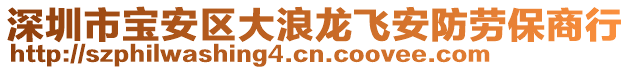 深圳市寶安區(qū)大浪龍飛安防勞保商行