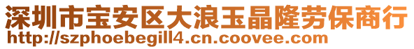 深圳市寶安區(qū)大浪玉晶隆勞保商行