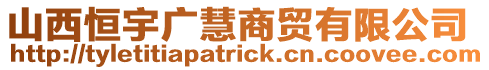 山西恒宇廣慧商貿(mào)有限公司