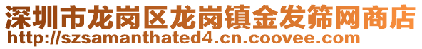 深圳市龍崗區(qū)龍崗鎮(zhèn)金發(fā)篩網(wǎng)商店