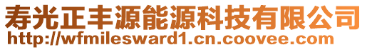 壽光正豐源能源科技有限公司