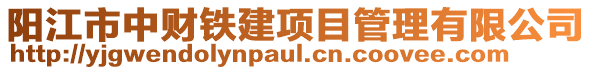 陽江市中財鐵建項目管理有限公司