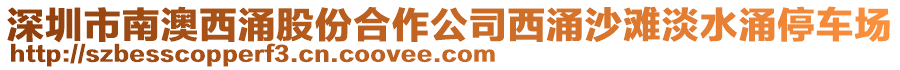 深圳市南澳西涌股份合作公司西涌沙灘淡水涌停車場