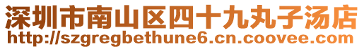 深圳市南山區四十九丸子湯店